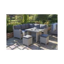 Kettler Palma Mini Corner Set Whitewash Garden Furniture Casual Dining Garden Sofa Set Rattan Garden Furniture Garden Furniture Sets