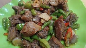 5 resep cumi asin & hitam: Tumis Daging Kambing Cabe Ijo Youtube