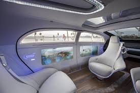 On The Road In Mercedes Sci Fi Self Driving Car Of 2030 Best Luxury Cars Future Car Futuristic Cars