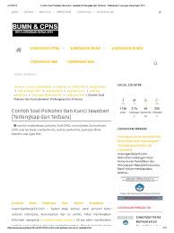 Mengikuti pemilu secara jujur b. Contoh Soal Cpns Spasial Dan Kunci Jawaban Pdf Ilmusosial Id