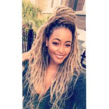 Black And Honey Blonde Faux Locs Pin On Braided