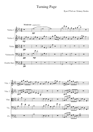 3 parts • 7 pages • 04:12 • may 06, 2015 • 2,903 views • 56 favorites. Turning Page Sleeping At Last Sheet Music For Cello Strings Group Contrabass Mixed Quintet Musescore Com