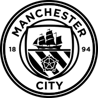 Actualmente su sede es el city of manchester stadium, pero hasta 2003 jugaba en maine road. Manchester City Black Logo