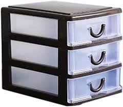Visit ikea online to browse our range of plastic storage boxes and find plenty of home furnishing ideas and inspiration. Cheap Office Plastic Desktop Storage Drawer Organizer 3 Storage Cabinets Brown Amazon Co Uk Office Products