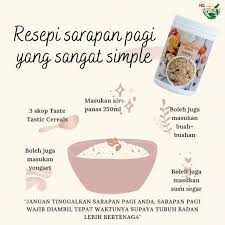 Soto juga merupakan antara menu sarapan pagi yang bukan sahaja menyelerakan, malah mengenyangkan. Sarapan Yang Sihat Rendah Taste Tastic Cereal Ttc