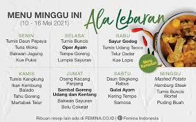 May 29, 2021 · resep capcay satu ini tidak perlu tambahan daging atau kaldu daging. Daftar Menu Mingguan 10 1 6 Mei 2021 Ala Lebaran