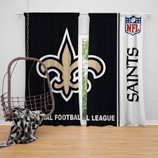 Nfl New Orleans Saints Bedroom Curtain Ebeddingsets New Orleans Saints Contemporary Curtains Curtains Bedroom