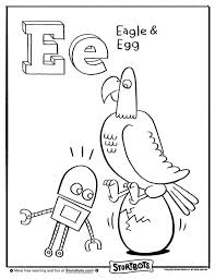 Everybody Should Color This Eagle And Egg For E Alphabet Coloring Pages Story Bots Alphabet Coloring