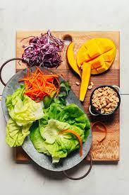 Vibrant Mango Salad With Peanut Dressing Minimalist Baker Recipes Recipe Mango Salad Vegan Summer Recipes Baker Recipes