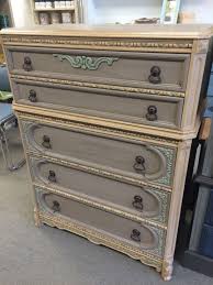 Beautiful Vintage Very Ornate Dresser Chalk Painted In Taupe Apricot And Jade Deep Waxed And Original Chalk Paint Furniture Painted Furniture Milk Paint