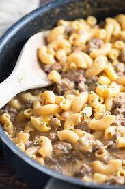 Cheesy Beef And Noodle Skillet Casserole Beef Casserole Recipes Homemade Hamburger Helper Homemade Hamburgers