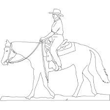 If you like it, you can print it out and using crayons or colored pencils to make a nice picture. Horse With Rider Horse Coloring Pages Horse Coloring Horse Coloring Books