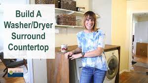 Diy Washer Dryer Surround In Our Rental Kitchen - Youtube