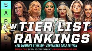 AEW Roster Tier List - Women's Wrestlers September 2022 Rankings (Smack  Talk 563 Main Event) - YouTube