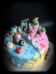 Birthday Cake For Brother And Sister Pin By Masha On My Cakes Yummy Cakes Cake Angry Birds Cake