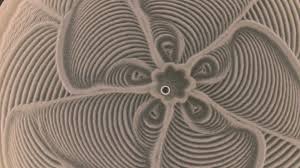 Hypnotic Coffee Table Creates Sand Art With A Magnetic Marble Mental Floss Art Table Kinetic Art Sand Art