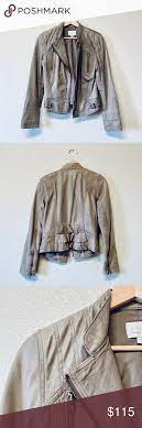 Hinge Taupe Leather Moto Jacket Leather Moto Jacket Moto Jacket Jackets