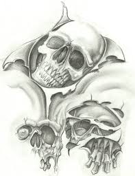 Evil Tattoo Flash Art Tattoo Design Gallery Free Ideas For Tribal Butterfly Dragon Evil Skull Tattoo Tattoo Flash Art Skulls Drawing