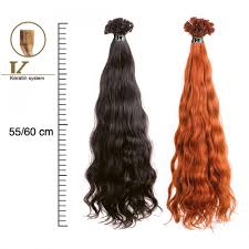 La cheratina non rende i lisci capelli! Extension Cheratina Capelli Veri Mossi 10 Ciocche 55 60 Cm She