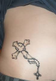One of the best and more permanent ways of expressing that you are a religious person is by dedicating a tattoo to your faith. 47 Classic Rosary Tattoos For Rib
