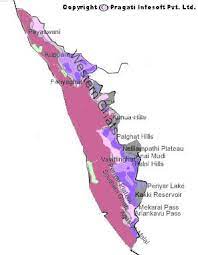Geographical information for kerala state name: Geographical Map Of Kerala Physical Map Of Kerala Boundaries Of Kerala