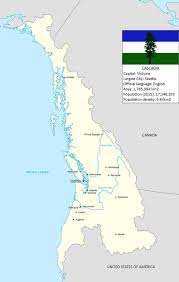 Cascadia By Lehnaru On Deviantart Fantasy World Map Cascadia Alternate History