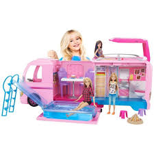 Barbie Dreamcamper Playset With Pool Fbr34 Barbie Barbie Camper Barbie Dream Barbie Toys