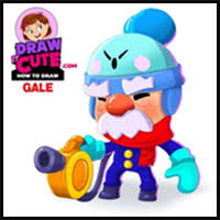 He blasts foes with a wide shot of wind and snow and his super gale blasts a large snow ball wall at his enemies! How To Draw Brawl Stars Video Game Characters Drawing Tutorials Cartoons How To Draw Brawl Stars Illustrations Lessons
