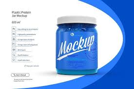 Plastic Protein Jar Mockup 0 6l Mockup Free Psd Mockup Psd Mockup