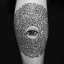 Beautiful dotwork geometric cube tattoo by kamil czapiga. Geometric Tattoos All Day Tattoo Studio In Bangkok Thailand