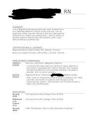 Advice On My Resume One Year Of Experience Non New Grad Nursing