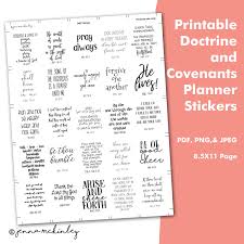 Printable Doctrine And Covenants Verses Planner Stickers D C Come Follow Me Lds Bullet Journal Bujo Glue Ins Study Helps 2021 Curriculum In 2020 Doctrine And Covenants The Covenant Scripture Journaling