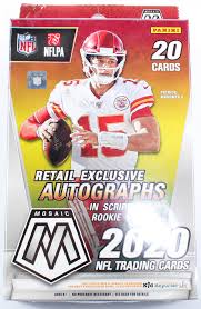 Verna, purchased on january 11, 2021. 2020 Panini Mosaic Football Retail Exclusive Hanger Box With 20 Cards Pristine Auction