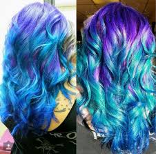 Torn between two hair colors? Two Tone Purple Blue Ombre Dyed Hair Dyed Hair Hair Styles Hair