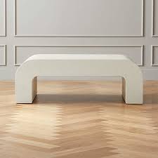 Concrete coffee tables are best for delivering an industrial edge, while black marble gives a moody feel. Horseshoe Ivory Lacquered Linen 46 Coffee Table Reviews Cb2