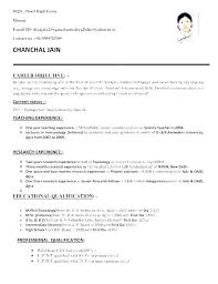 Sample Resume Doc Sample Format For Resume Example Of Resume For ...