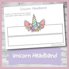 printable unicorn headband templates super simple diy crown nurtured neurons