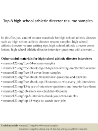 top 8 high school athletic director