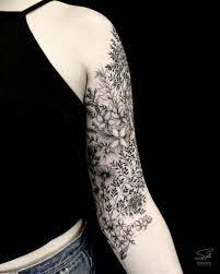 Vintage korean flower tattoos on leg. Flowers Tattoo On Tumblr Floral Tattoo Sleeve Tattoos Sleeve Tattoos For Women