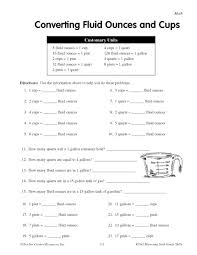 converting fluid ounces and cups education world