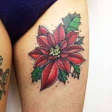 Poinsettia Flower December Tattoos Traditional Tattoo Inspirational Tattoos
