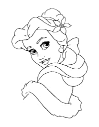 Find more coloring pages online for kids and adults of all disney princesses coloring pages to print. Pin By Sauri On Raskraski Dlya Detej Belle Coloring Pages Kids Christmas Coloring Pages Disney Coloring Pages