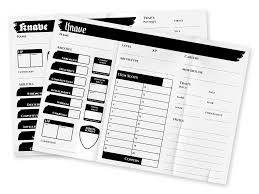 Knave character sheet