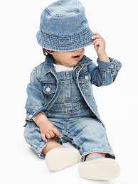 Baby 100 Organic Cotton Denim Overalls Gap