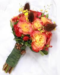 20 fall wedding bouquet ideas for 2020. Orange Yellow Fall Roses Bridal Bouquet Wedding Bouquets Photo Gallery Knot For Life