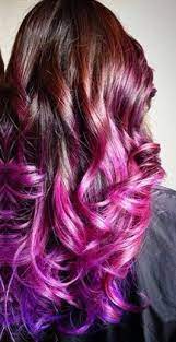 Pink Purple Ombre Dip Dyed Hair Dip Dye Hair Hair Color Crazy Hair Styles