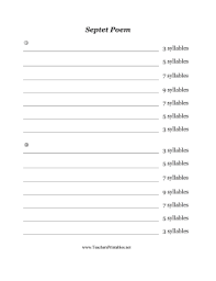 Poets Can Practice This 7 Line Poetry Style With A Poem That Has 3 5 7 9 7 5 3 Syllables Much Like An Extended Haiku Free To Download And Mohammad Poems