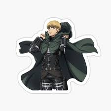 Armin Arlert Stickers Redbubble Spoilers from the newest episode or the newest chapter should be tagged as new episode spoilers / new chapter spoilers for 24 hours after the episode/chapter is first available in english. redbubble