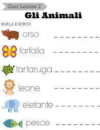 Simple Italian Lessons For Kids Lezione 2 Gli Animali In 2020 Italian Lessons Lessons For Kids Learning Italian