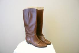 1980s Etienne Aigner Brown Tall Boots Size 8